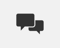 Chat icon design element. Talk bubble speech sign. Dialogue balloon. vector