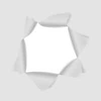 Hole in the paper. Template for creative design. illustration. vector