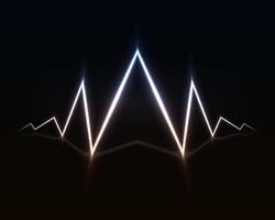 Abstract background electric light. Spark flash effect. Bright curved line. Neon glowing curves. vector