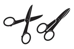 Scissors icon design. Cut out tool for paper or tailor work. vector