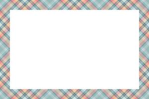 Vintage frame . Scottish border pattern retro style. Tartan plaid ornament. vector