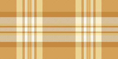 Network seamless check textile, customized texture pattern fabric. Royalty background tartan plaid in orange and amber colors. vector
