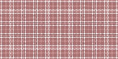 Retro seamless tartan texture, windowpane background fabric textile. Goose foot check pattern plaid in red and rosy brown colors. vector