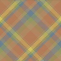 Check plaid seamless fabric texture. Diagonal print. vector