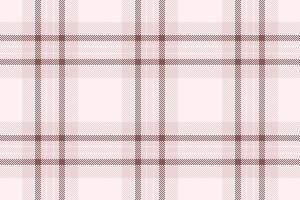 French plaid fabric check, editable tartan seamless pattern. Dress background texture textile in sea shell and light colors. vector