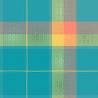 Stripe fabric tartan , english background plaid pattern. Border texture seamless check textile in cyan and amber colors. vector