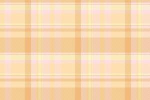 Suit background pattern plaid, yard fabric texture seamless. Tape tartan check textile in navajo white and light colors. vector