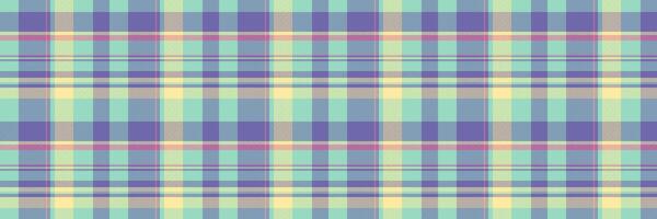 Curve tartan background texture, carnival fabric textile check. Folk seamless pattern plaid in mint and indigo colors. vector