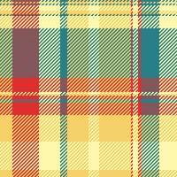 Trade texture fabric tartan, brazil pattern plaid. Store seamless background check textile in amber and yellow colors. vector