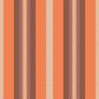 Minimalist pattern background lines, composition texture stripe fabric. Interior seamless vertical textile in orange and dark colors. vector