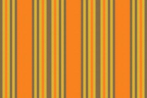 Towel lines textile, duvet fabric background stripe. Stationary pattern vertical seamless texture in tangerine and bright colors. vector