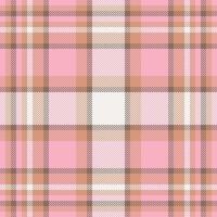 Plaid check pattern. Seamless fabric texture. Tartan textile print. vector