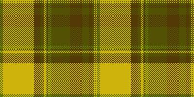 Group background fabric textile, new texture pattern tartan. Slim check plaid seamless in yellow and amber colors. vector