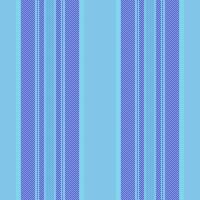 Paisley vertical lines fabric, sixties textile seamless background. Fashioned texture pattern stripe in cyan and indigo colors. vector