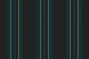 Effect fabric lines seamless, bedding pattern background . Nostalgia stripe texture textile vertical in black and dark colors. vector