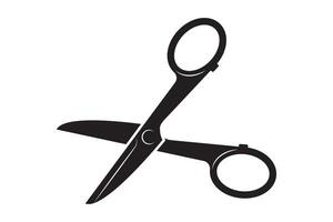 Scissors icon design. Cut out tool for paper or tailor work. vector