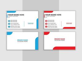Modern Luxury Business Card Template with Abstract Customizable Layout and Elements. Professional, minimalist editable design for branding identity vector