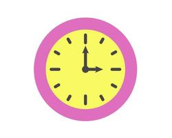 Summer clock icon design with pitaya, dragon fruit. Fruit icons of time. vector