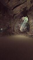 Subterranean Cave Filled With Rocks and Water video