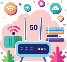 Flat safer internet day background vector