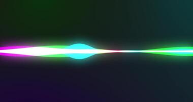 som visualização, voz forma de onda. desatado ciclo som aceno, com alfa canal. brilhando colorida audio ondas video