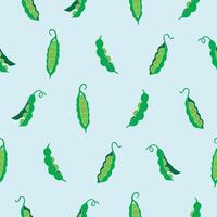 Collection of Peas Seamless Pattern illustration Design vector