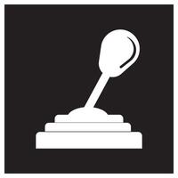 lever icon on a 4 wheeled vehicle vector