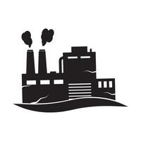 illustration of a building affected by an earthquake vector