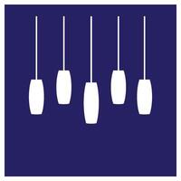 Ceiling Lamp logo design template vector