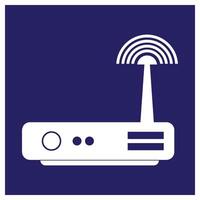 Wi-fi router icon design template vector