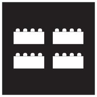 Building block icon symbol design vector