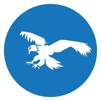 flying eagle icon design vector