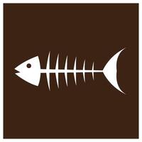 fishbone icon design template vector