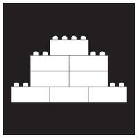 Building block icon symbol design vector