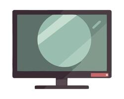 Monitor computer monitor flat design illustration design vector
