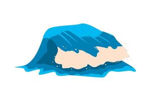 Wave, ocean wave, ocean wave illustration on white background vector