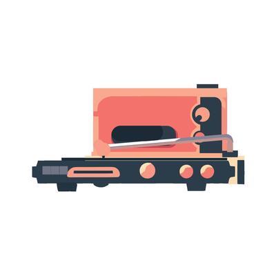 A train with a knife on it