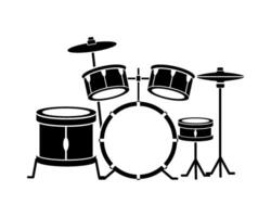 Drum kit icon vector
