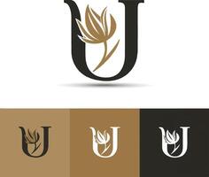 logo design featuring the letters U vector