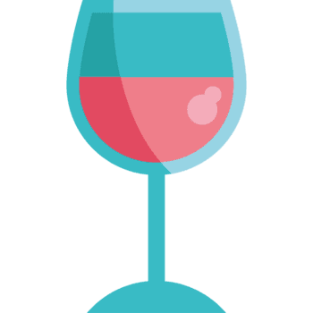 ein Wein Glas mit Rosa Flüssigkeit im es png