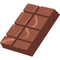 A chocolate bar on a black background png