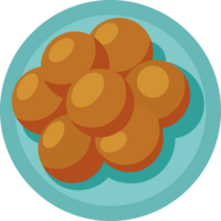 A plate of oranges on a blue background png