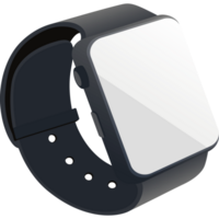 An apple watch with a white screen on it png