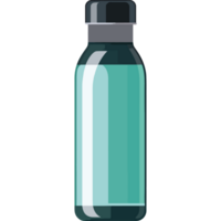 A bottle of water is shown on a black background png