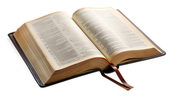 ouvert livre affichage texte avec jauni pages, Couper en dehors transparent png
