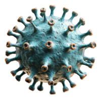Microscopic view of virus structure isolated transparent background png