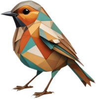 Cubic Bird Forms, Robin in Cubism. . png