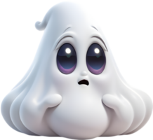 Ghostly presence enveloped in warm, fuzzy throw . png