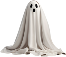 Spooky spirit enveloped in warm, fuzzy blanket . png