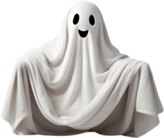 Ghostly figure nestled in soft, comfy throw . png